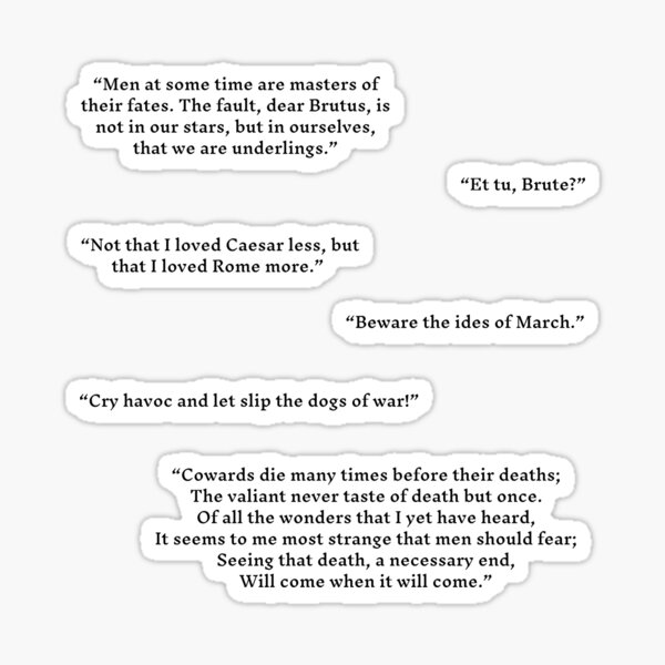 Item preview, Julius Caesar Quotes Pack designed and sold by AthenianGarb.