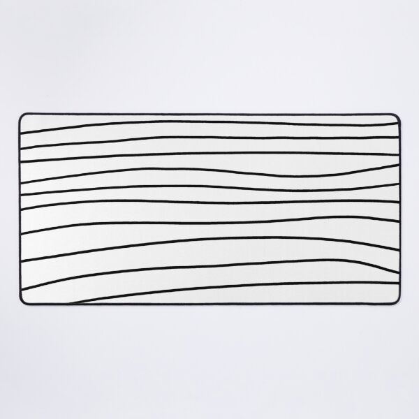 Item preview, Modern minimal trendy black white striped pattern designed and sold by ind3finite.