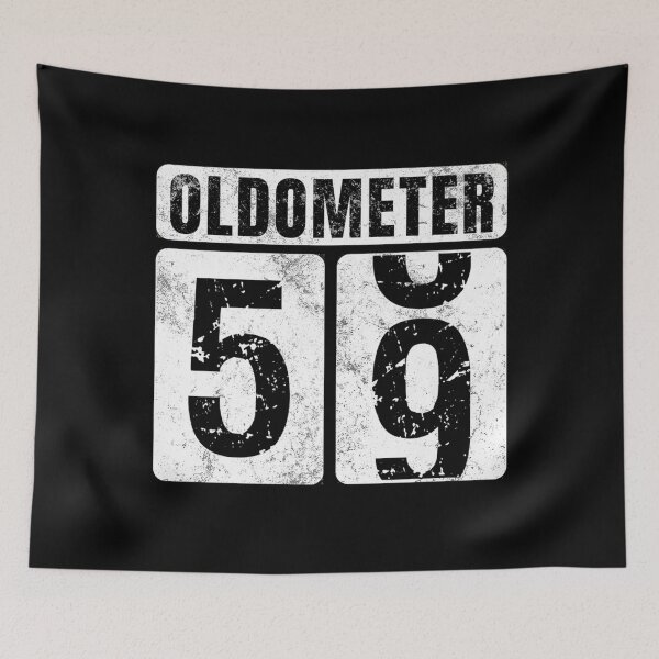 Item preview, Oldometer 59  Vintage Funny 59th Birthday Gift Idea Premium  designed and sold by EuphemiaShop.