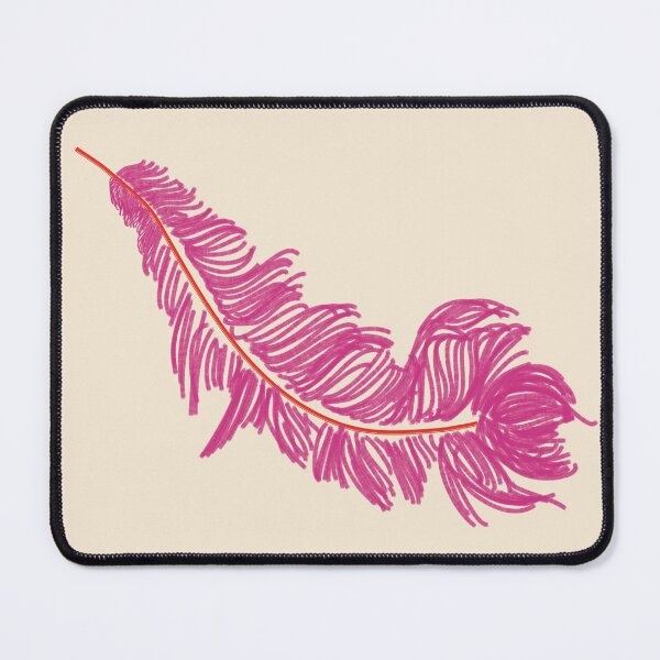 Item preview, Ostrich Feather Lush Pink Print designed and sold by TheKewtestEVER.