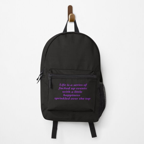 Item preview, life is a series of fucked up events with a little happiness sprinkled over the top  designed and sold by  CannaGranny™ .