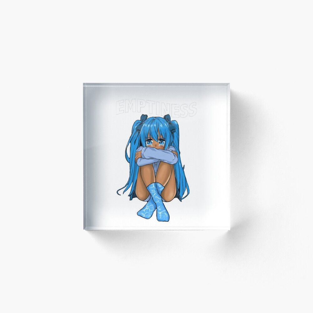 Emptiness Broken Promises Anime Girl Sticker Art Board Print for Sale by  PalaceVisions  Redbubble
