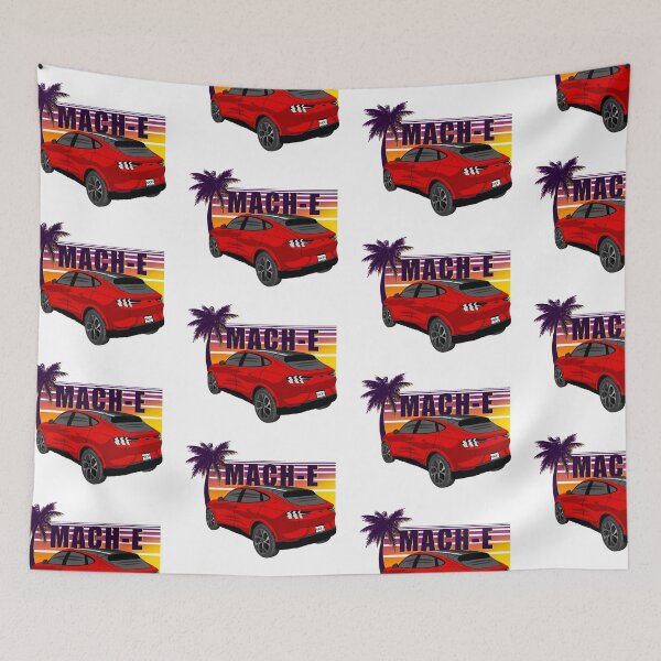 Item preview, Sunset Mach-E in Rapid Red designed and sold by zealology.