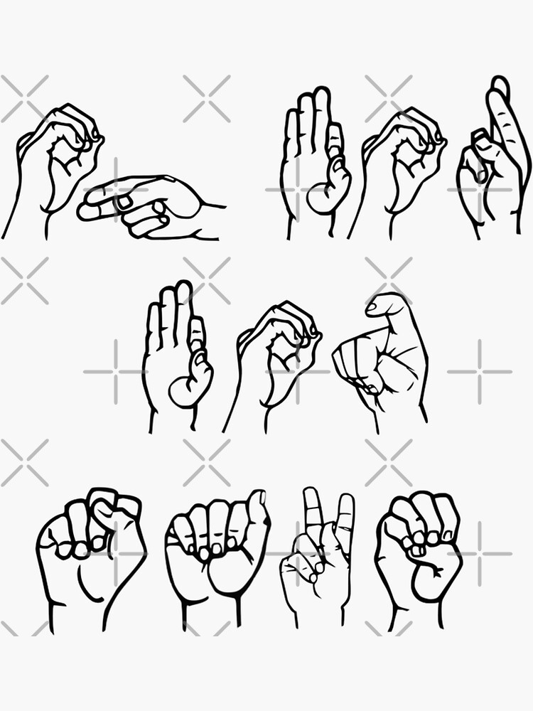 Funny Asl Signs Fun & Groovy Alphabet Posters ASL (American Sign