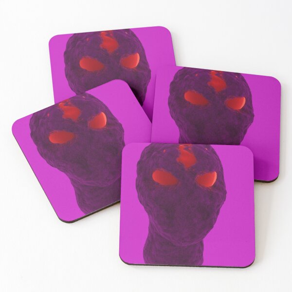 Item preview, PURPLE MONSTER WITH GLOWING RED EYES designed and sold by Hypnodashery.