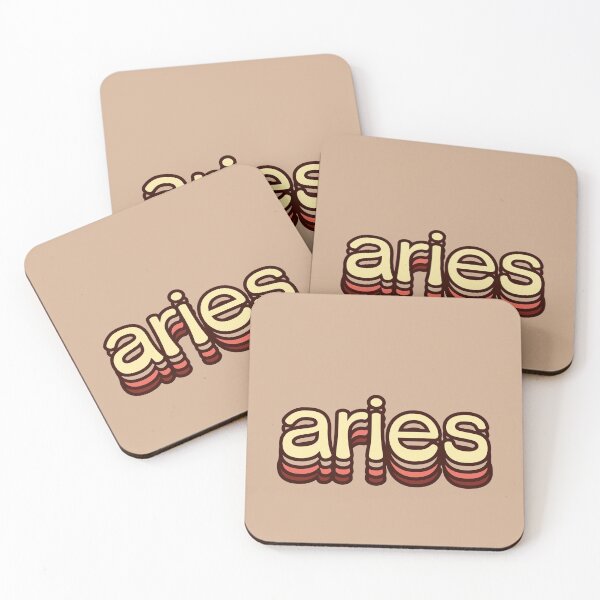 Item preview, Aries typography designed and sold by WitchInTheWack.