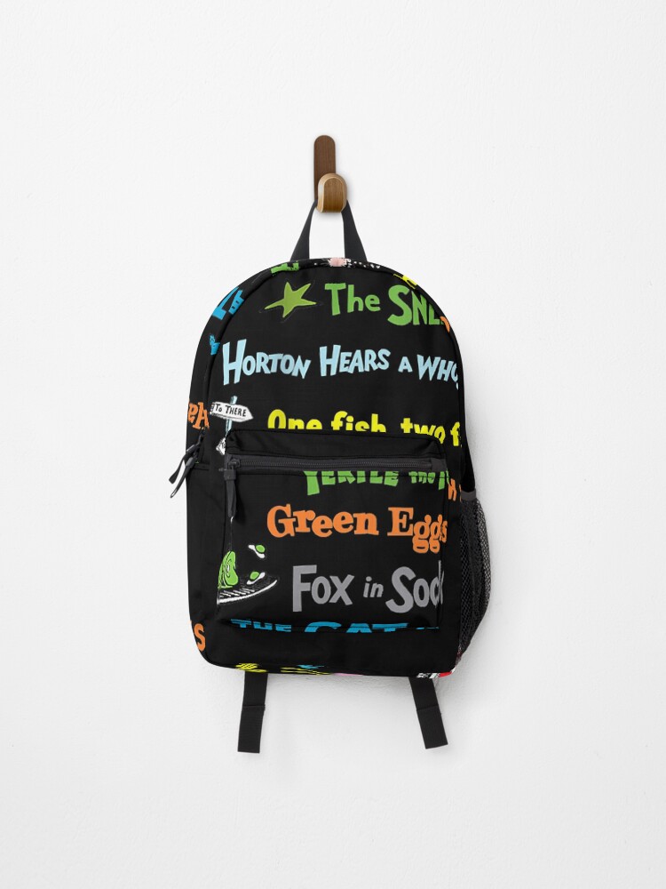 Dr seuss 2024 backpack with books