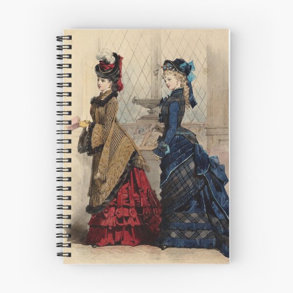 Item preview, Two Women in Evening Dresses | Vintage Fashion designed and sold by KnightandMoon.