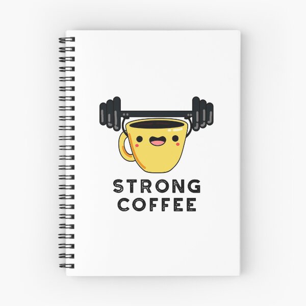 Item preview, Strong Coffee Funny Food Puns  designed and sold by punnybone.