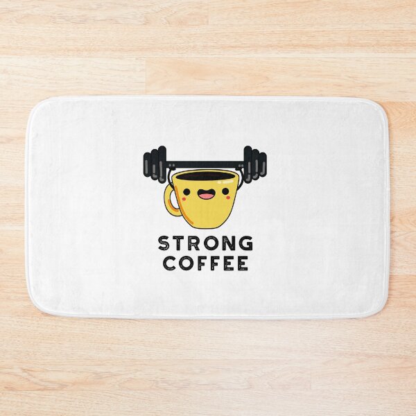Item preview, Strong Coffee Funny Food Puns  designed and sold by punnybone.