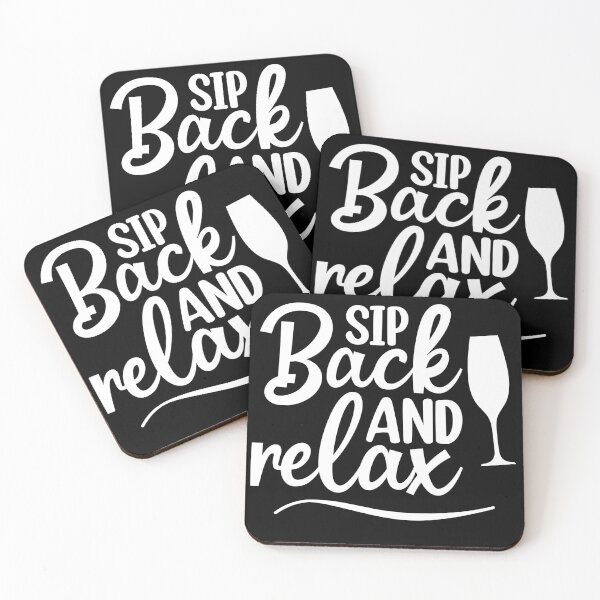 Item preview, Sip Back And Relax. Fun Wine Lover Design. designed and sold by That Cheeky Tee.
