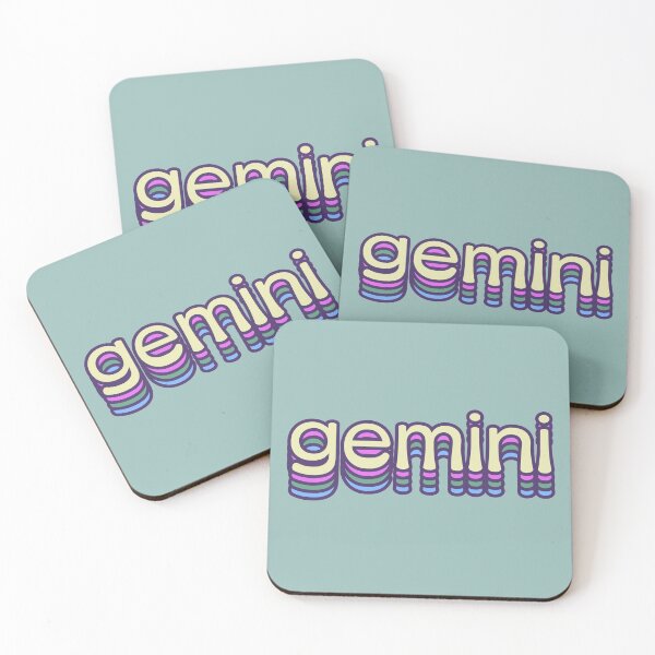 Item preview, Gemini typography designed and sold by WitchInTheWack.