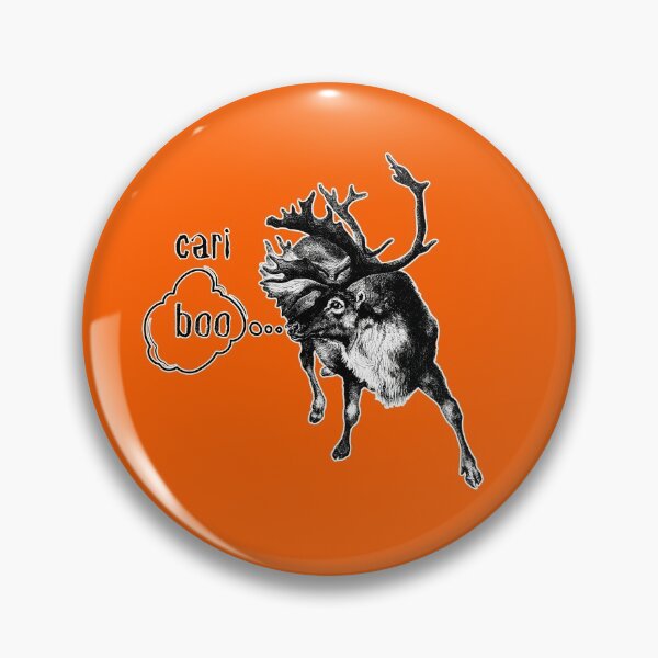 Item preview, CariBoo Funny Vintage Boo Caribou Reindeer Halloween Design designed and sold by BeeZBeez.