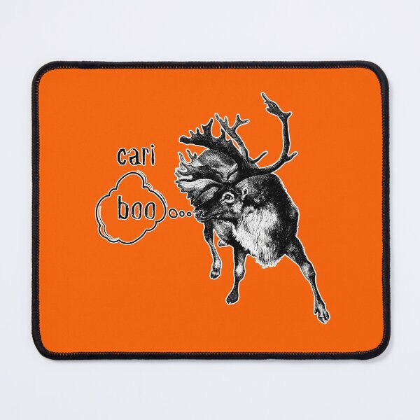 Item preview, CariBoo Funny Vintage Boo Caribou Reindeer Halloween Design designed and sold by BeeZBeez.