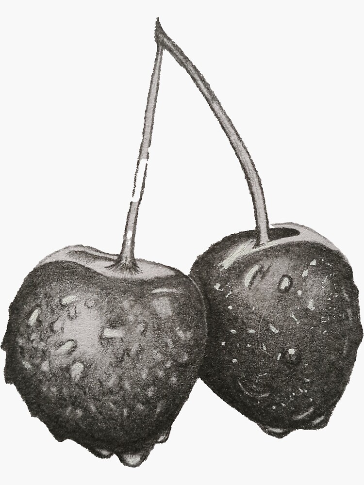 Thumbnail 3 of 3, Sticker, Cherries designed and sold by NadynedeVel.