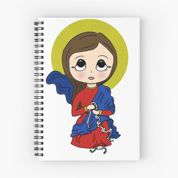Item preview, Mother Mary, Undoer of Knots : Cute Anime Chibi of the Catholic Saint  designed and sold by TheCatholicLady.