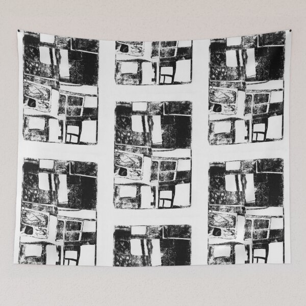 Item preview, Windows | Abstract original artwork in black and white designed and sold by Moolversin.