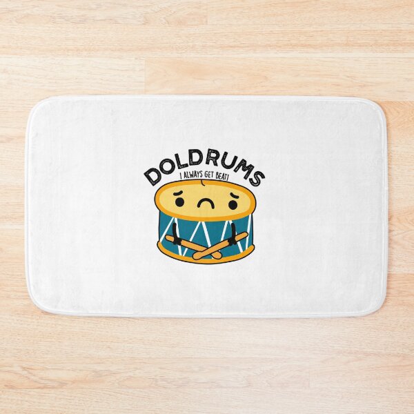 Item preview, Doldrums Sad Drum Funny Drummer Puns  designed and sold by punnybone.