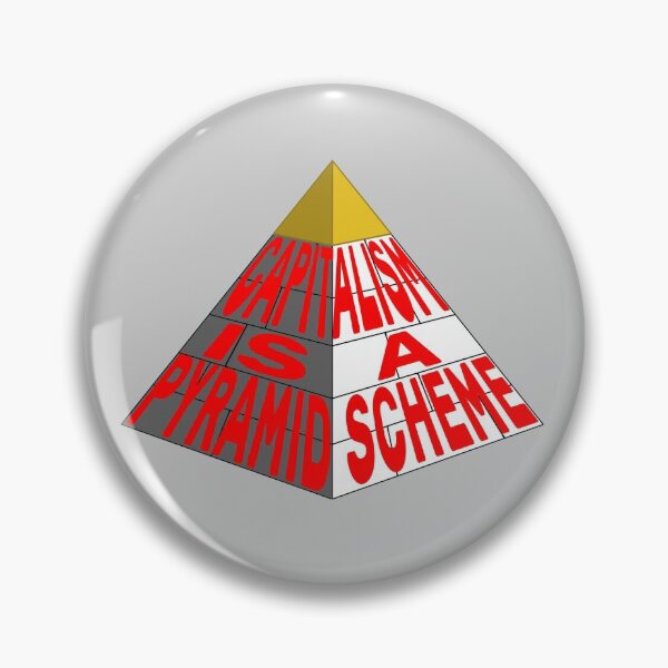 Item preview, Capitalism is a Pyramid Scheme designed and sold by Artac.