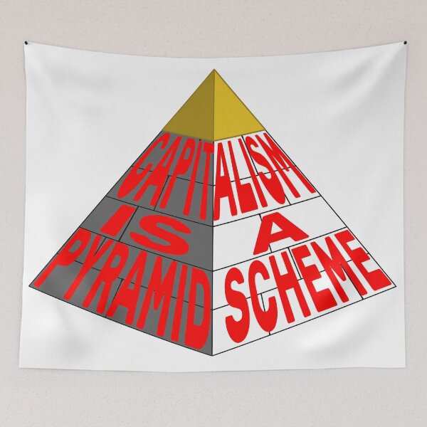 Item preview, Capitalism is a Pyramid Scheme designed and sold by Artac.