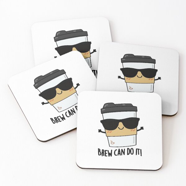 Item preview, Brew Can Do It Funny Coffee Puns  designed and sold by punnybone.