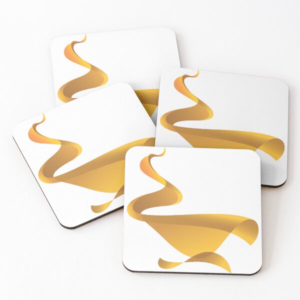 Item preview, Golden Magic Lamp in Free Flowing Fabric Style in Rich Gold Color designed and sold by Wiggly Lines.