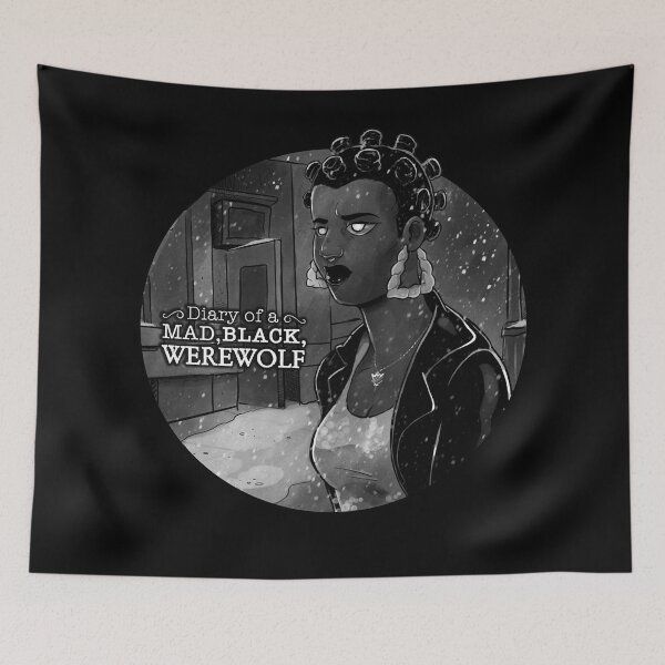 Item preview, Black Diary Of A mad Werewolf Night Stalker thriller Small To Graphic designed and sold by Marquardt1999.