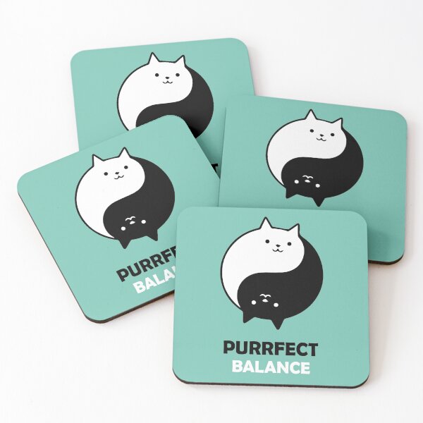 Item preview, Purrfect Balance, Yin Yang, Balancing Cats designed and sold by notasimp.