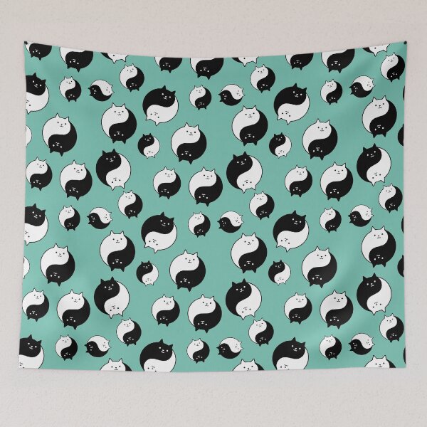 Item preview, Purrfect Balance, Yin Yang, Balancing Cats designed and sold by notasimp.