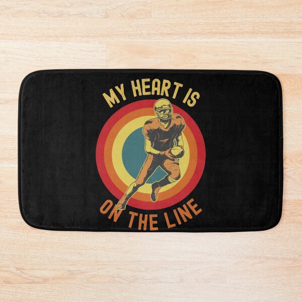 Item preview, My Heart Is On The Line Football Offense designed and sold by Fabvity.