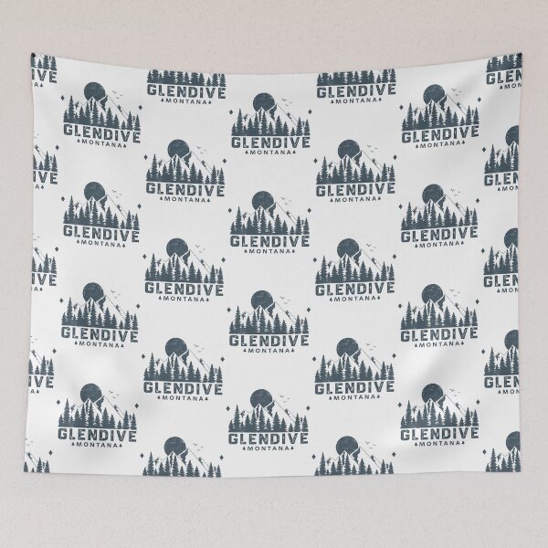 Item preview, Glendive Montana Mountain View designed and sold by Home-Spirit.