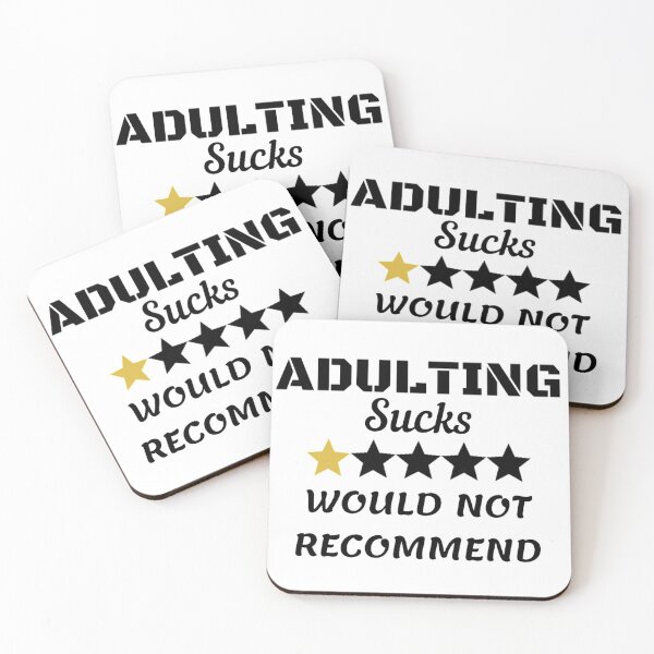 Item preview, Adulting Sucks Would Not Recommend designed and sold by Simi2020.