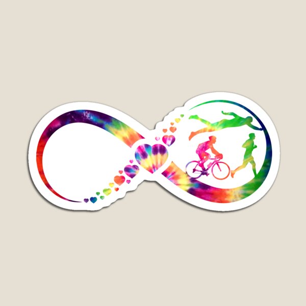 Item preview, Triathlon Infinity tie dye designed and sold by loveislovestore.