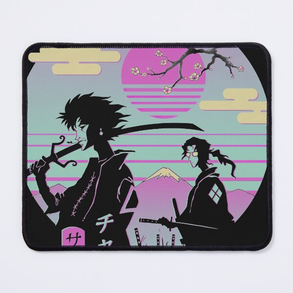 anime, vaporwave aesthetics, japanese, chillwave, vaporwave, anime and manga Mouse Pad