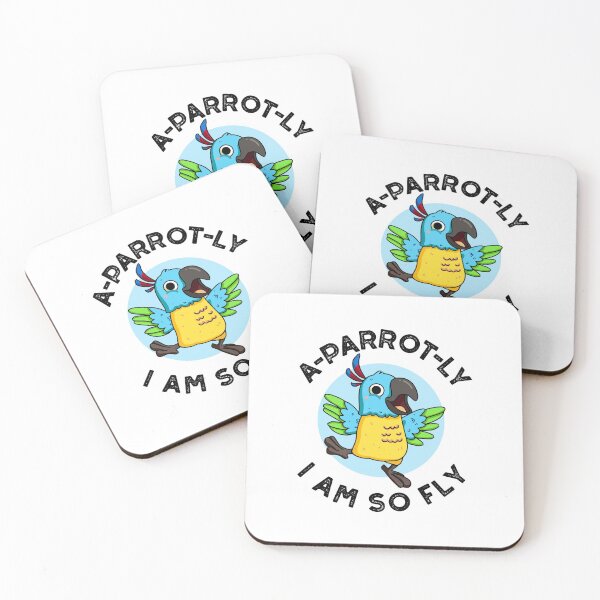 Item preview, A-parrot-ly I Am So Fly Funny Parrot Puns  designed and sold by punnybone.
