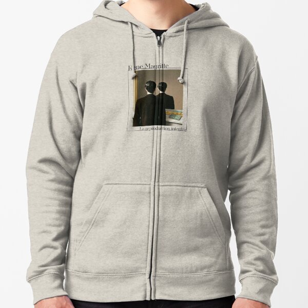 Not to Be Reproduced by René Magritte Zipped Hoodie