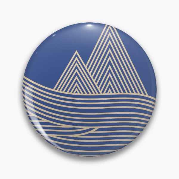 Item preview, PNW Hexagon - Tan on Blue designed and sold by samvschantz.