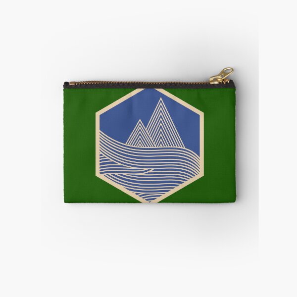 Item preview, PNW Hexagon - Tan on Blue designed and sold by samvschantz.
