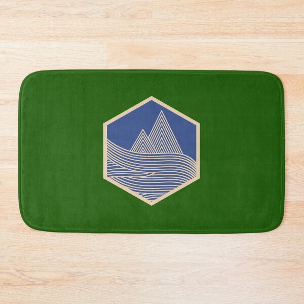 Artikelvorschau, PNW Hexagon - Tan auf Blau entworfen und verkauft von samvschantz.