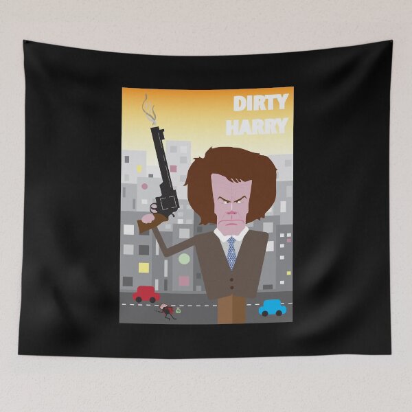 Artikelvorschau, Schmutziger Harry auf der Straße Chibi-Plakat entworfen und verkauft von StarksMaryMary.