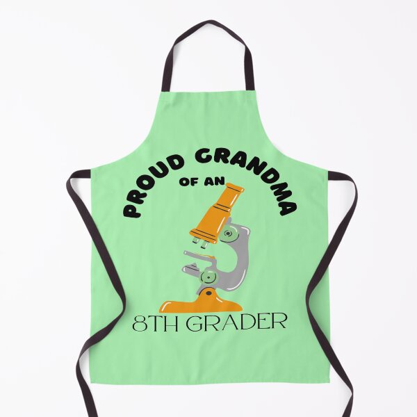 Item preview, proud grandma of an 8th grader, microscope graphic designed and sold by Jessi-Sketches.