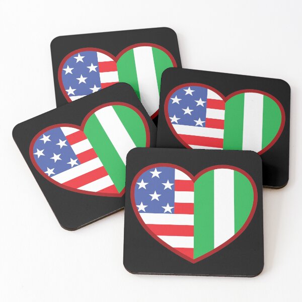 Item preview, My USA and Nigerian flag heart - Proud Nigeria roots designed and sold by pablomendoza.