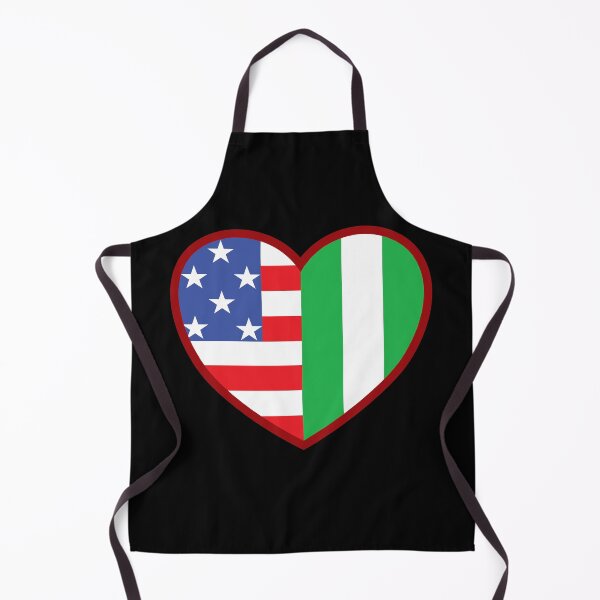 Item preview, My USA and Nigerian flag heart - Proud Nigeria roots designed and sold by pablomendoza.