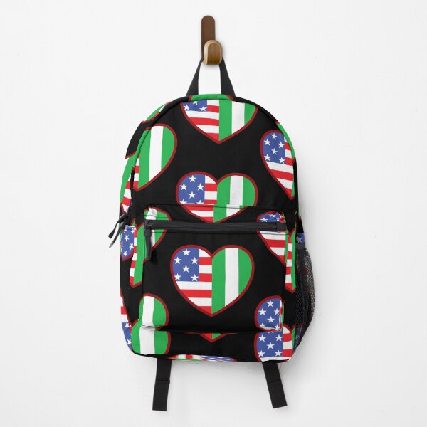 Item preview, My USA and Nigerian flag heart - Proud Nigeria roots designed and sold by pablomendoza.