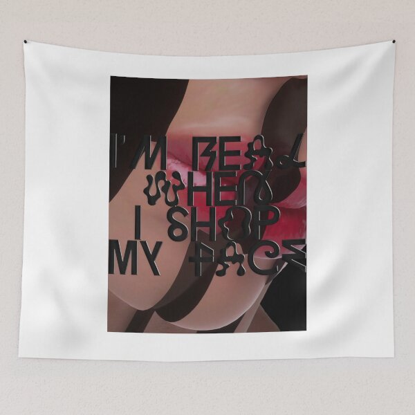 Item preview, FACESHOPPING BLACK designed and sold by ZellaZelans.