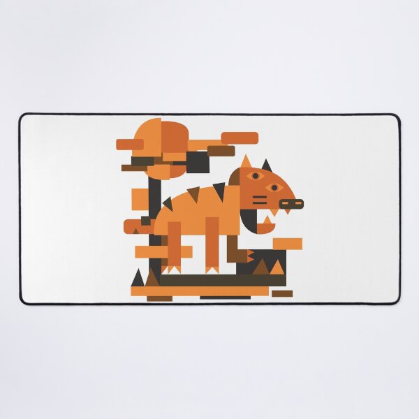 Tiger Cubism Desk Mat