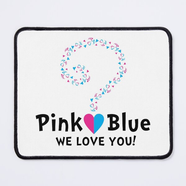 Item preview,  Gender reveal question mark  with baby feet and heart designed and sold by sashica.