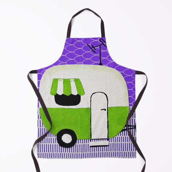 Item preview, Little green van in a purple world designed and sold by SueHolmArt.