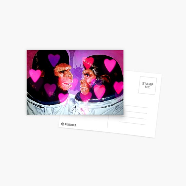Planet Of The Love Apes Postcard