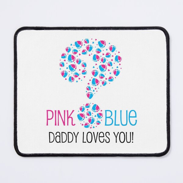 Item preview,  Gender reveal question mark  with baby feet and heart designed and sold by sashica.
